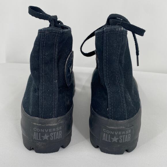 Converse Ctas Chuck Taylor Lugged High Black Sneaker Size 7 - Picture 3 of 10